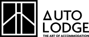 Auto Lodge Logo Black HOZ TAG